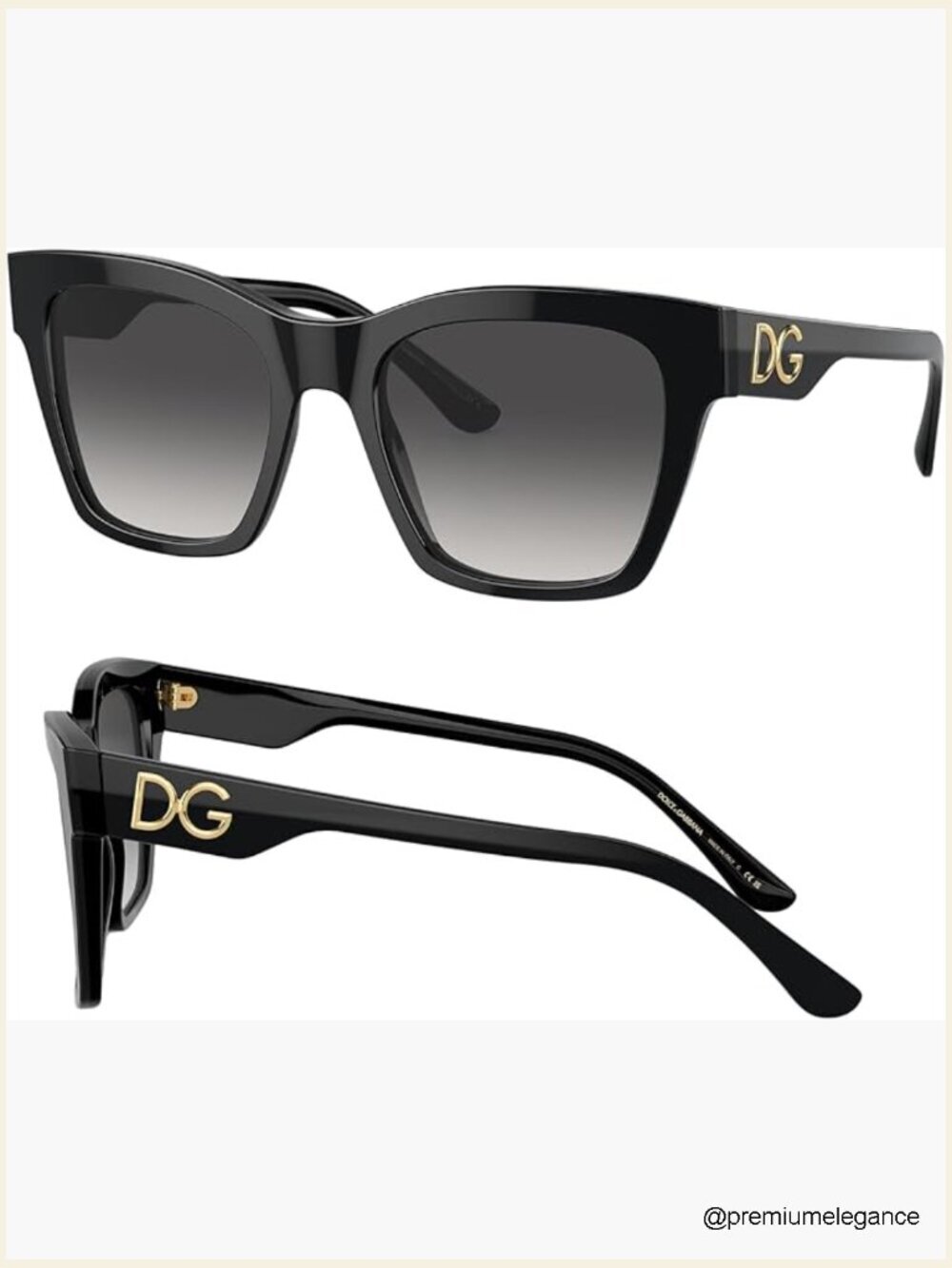 Square Acetate Sunglasses with Luxury Eyewear Kit